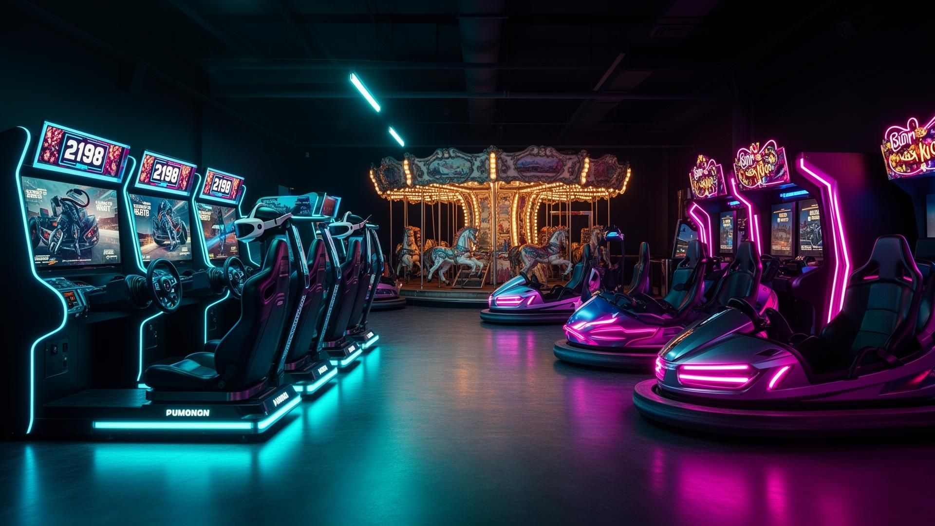 صالة أركيد VR واحترافية من تجهيز iPLAY Park — معدات ملاهي ومراكز ترفيه في مصر